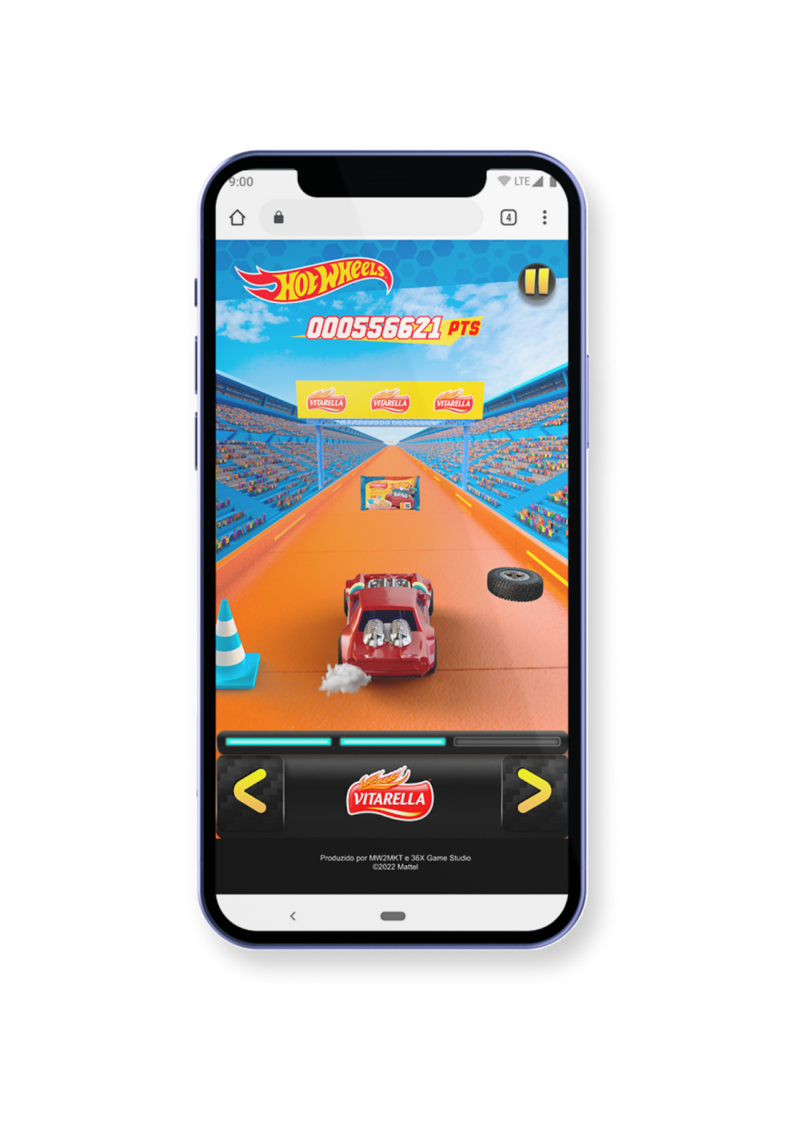 Corrida Hot Wheels no celular